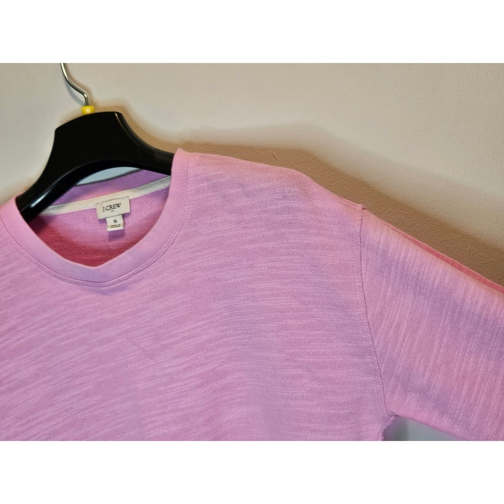 J.Crew Re-Imagined Pink Slub Cotton Crewneck Sweatshirt Womens Small S
